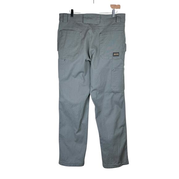 Duluth Trading 35x34 Gray Canvas Relaxed Fit D-Flex Fire Hose Carpenter Pants - Picture 5 of 14